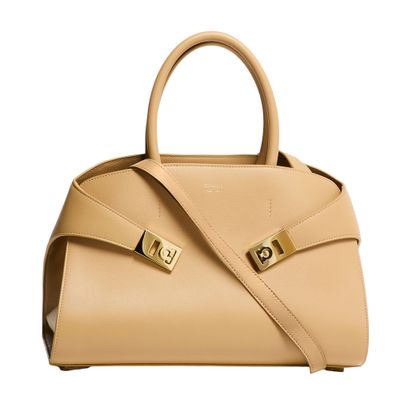 Ferragamo Hug Handbag In Sand