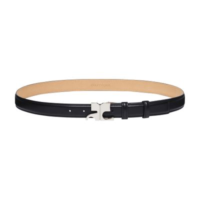 Courrèges Ac Leather Belt In Black