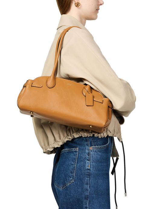COACH Empire Carryall 34 glazed leather shoulder bag
