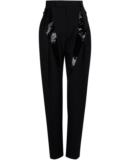 CELINE Pantalon en gabardine de laine