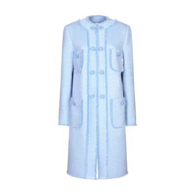 Dolce & Gabbana Single-breasted Raschel Tweed Coat In Purple