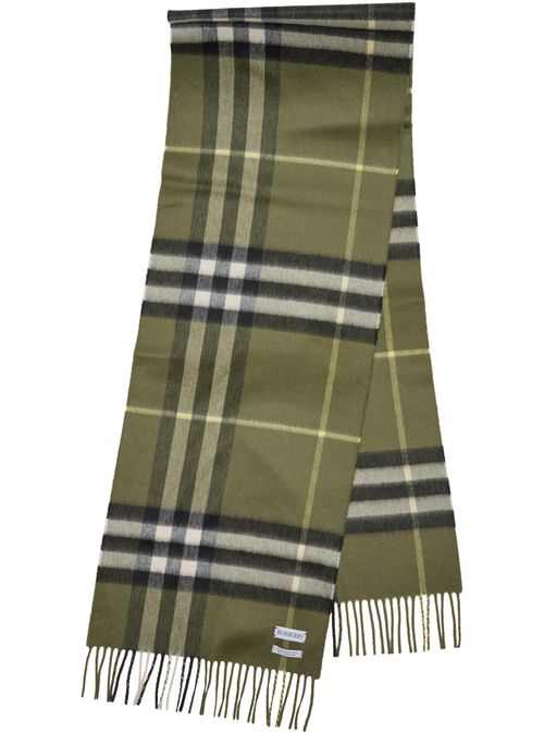 BURBERRY Check cashmere scarf