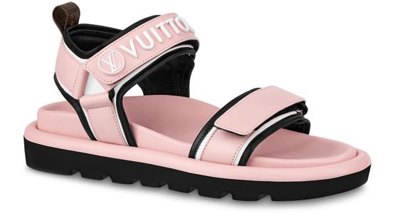 Louis Vuitton Women's Pool Pillow Line Flat Sandals Leather