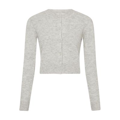 Marant Etoile Nita Alpaca-blend Cardigan In Grey