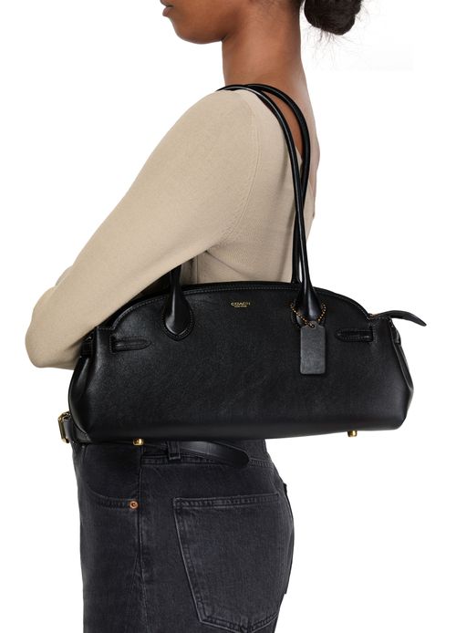COACH Empire Carryall 34 glazed leather shoulder bag