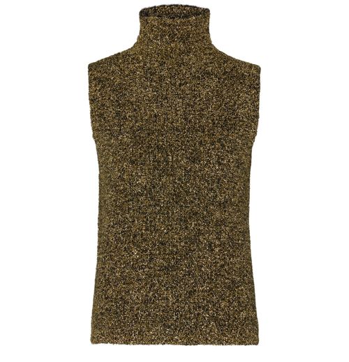 ROHE Knitted gold-blend turtleneck top