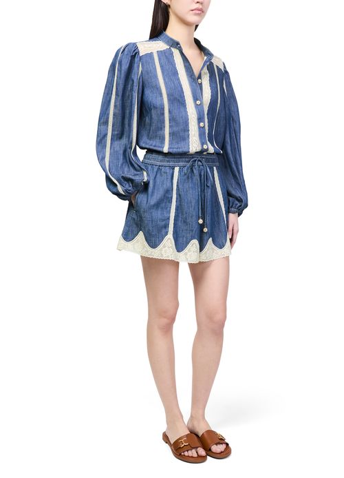 ZIMMERMANN Awaken denim shorts