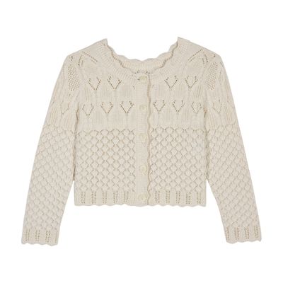 Shop Ba&sh Jump Cardigan In Off_white