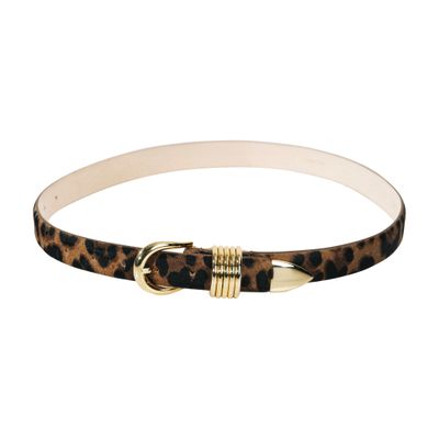 Dehanche Hollyhock Animal Print Belt In Brown