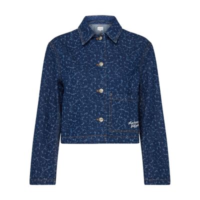 Shop Maison Kitsuné Denim Jacket In Blue