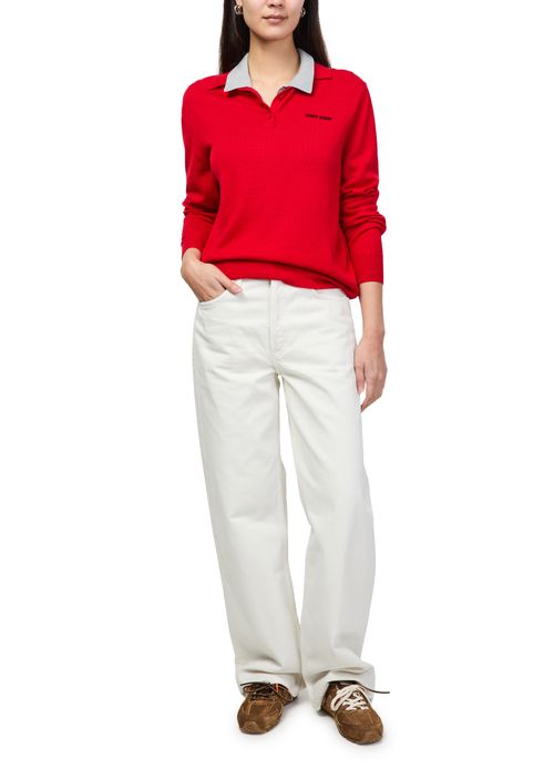 MIU MIU Long-sleeved polo shirt