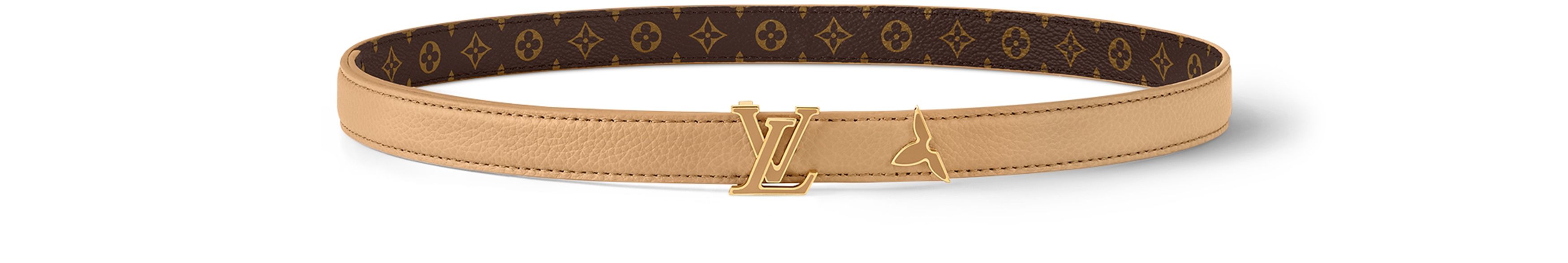 Pretty LV Enamel 20mm Reversible Belt