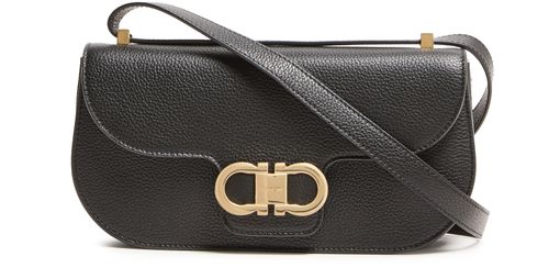 FERRAGAMO Sac bandoulière double Gancini