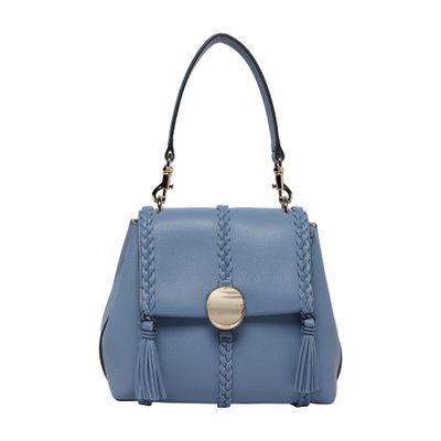 Shop Chloé Penelope Small Soft Shoulder Bag In Blue