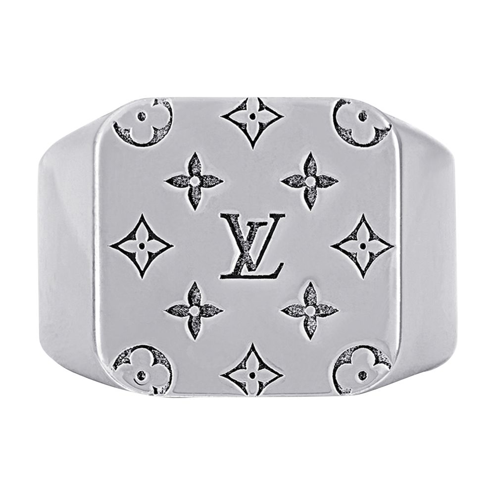 LV Mosaic Signet Ring thumbnail 4