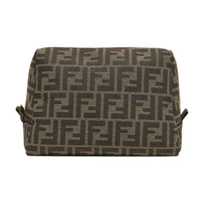 Fendi Medium Beauty Pouch In Marron