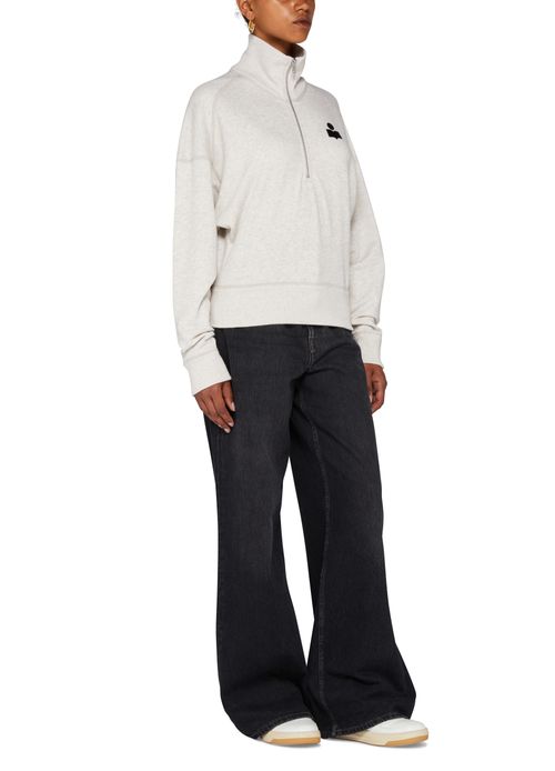 MARANT ETOILE Sweatshirt mit halbem Zipper Ross