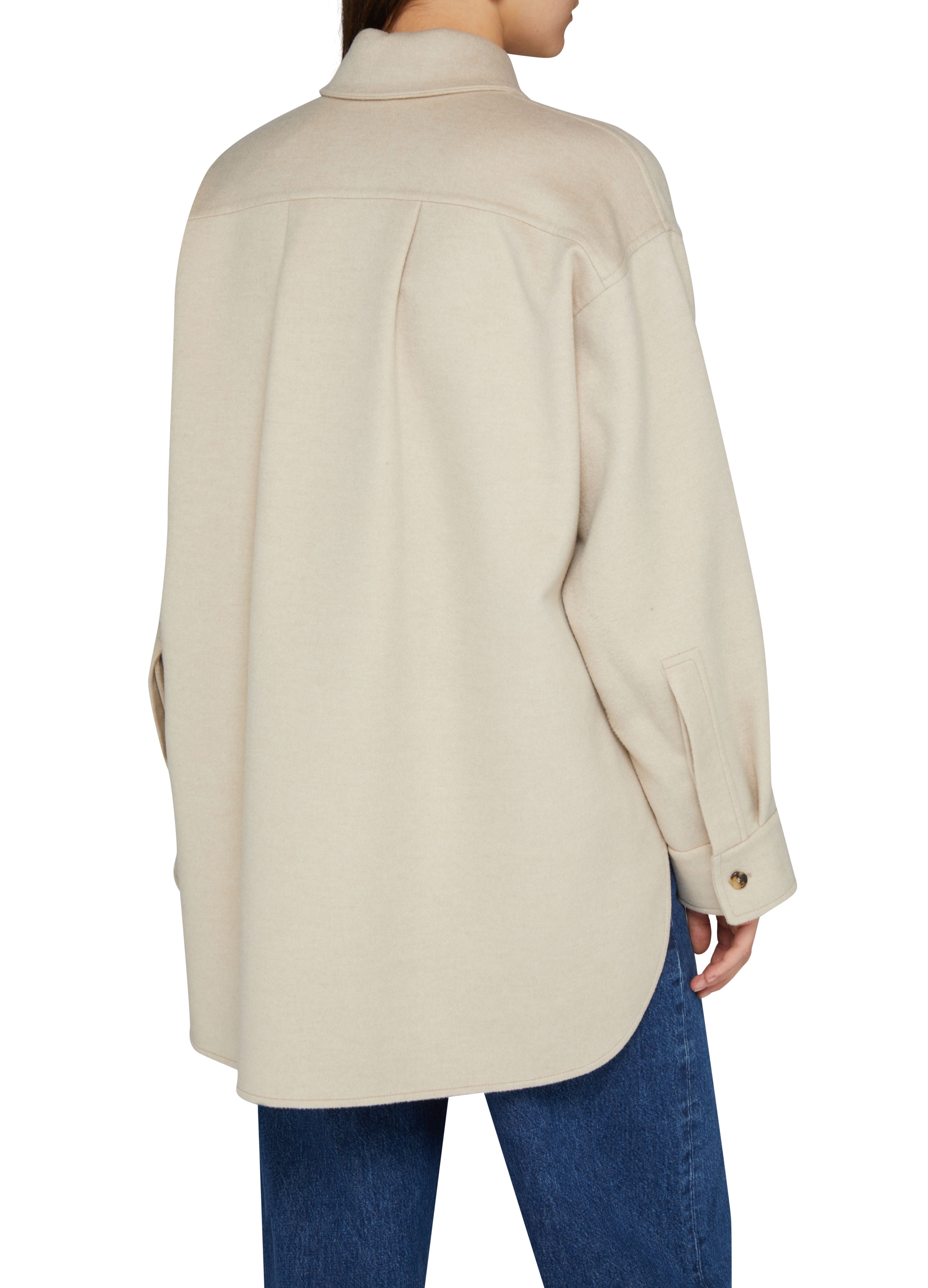 Wool and cashmere overshirt thumbnail 5