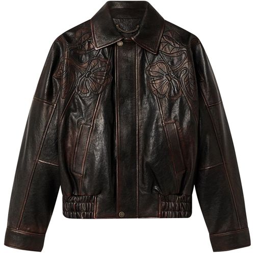 GOLDEN GOOSE Journey nappa leather bomber jacket