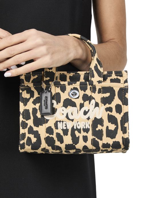 COACH Leopard printed canvas Cargo tote 20