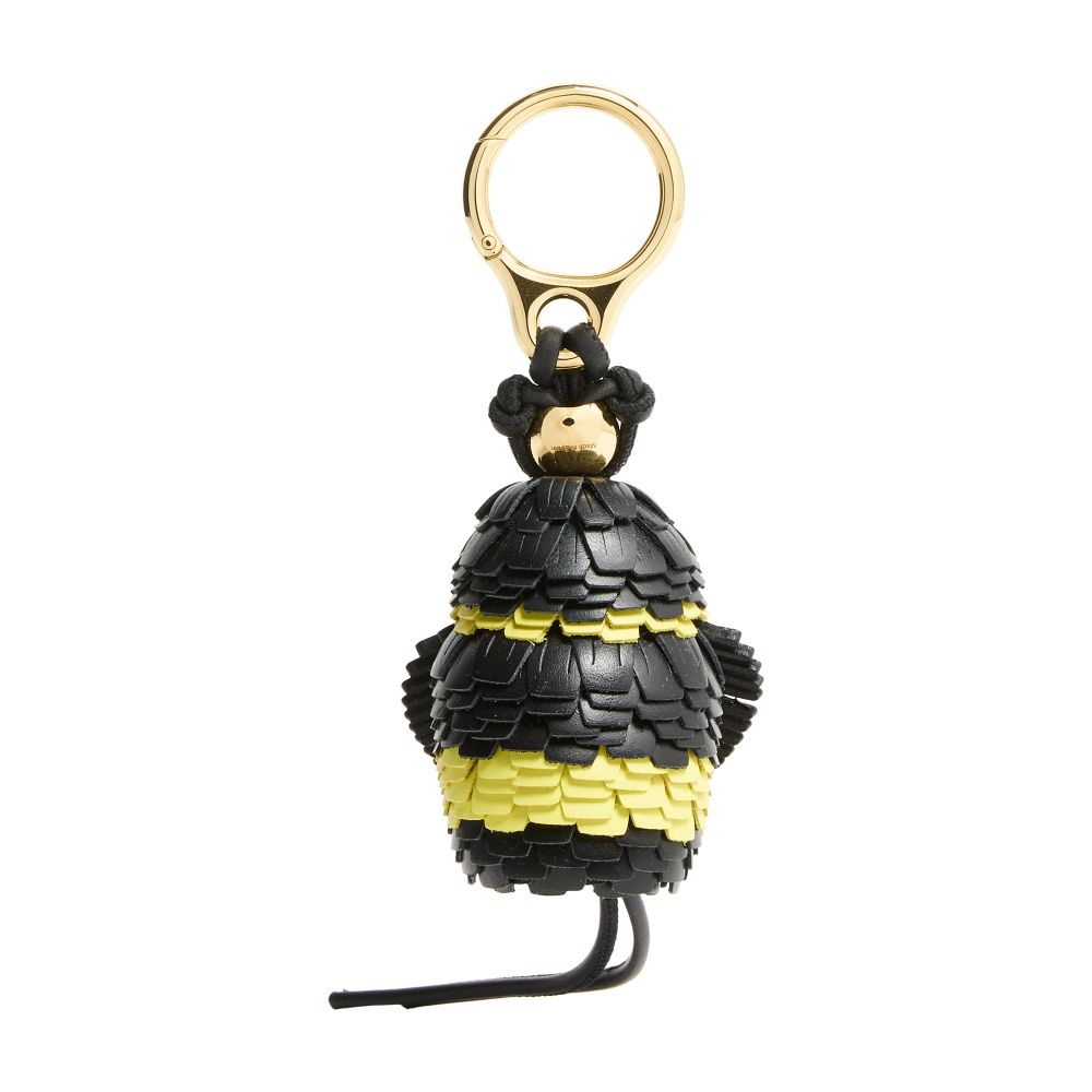 Classic calfskin honey bee bag charm thumbnail 5