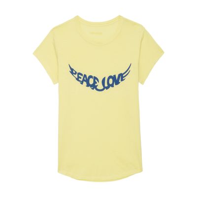 Zadig & Voltaire Woop Wings-motif T-shirt In Yellow