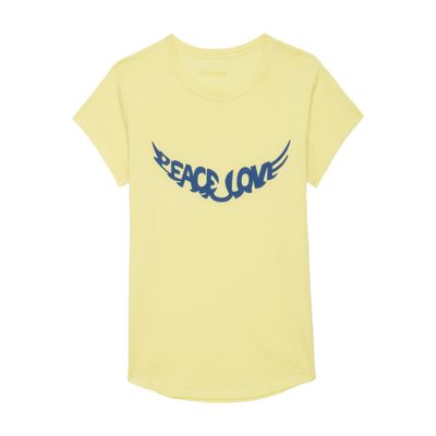 ZADIG & VOLTAIRE WOOP PEACE & LOVE WINGS T-SHIRT