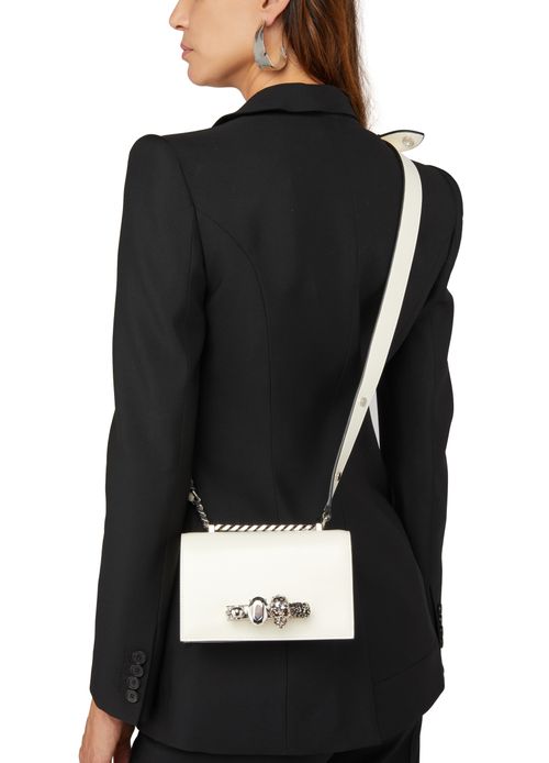 MCQUEEN Jewelled Satchel mini shoulder bag 