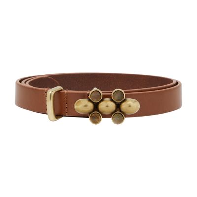 Isabel Marant Valdez Leather Belt In Green