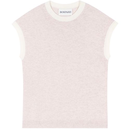 Bompard — Cashmere short-sleeve sweater (Grey)
