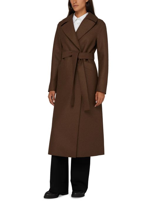 HARRIS WHARF LONDON Pressed wool long coat