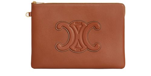 CELINE Kleine tasche cuir Triomphe mit riemen