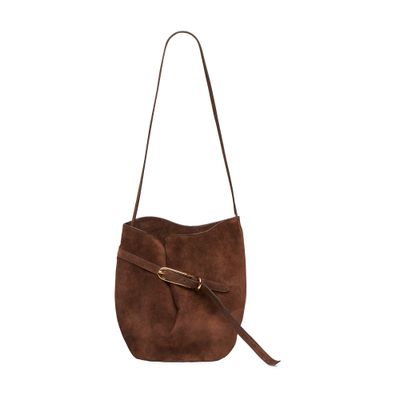 Liffner Belted Bucket Bag In Brown