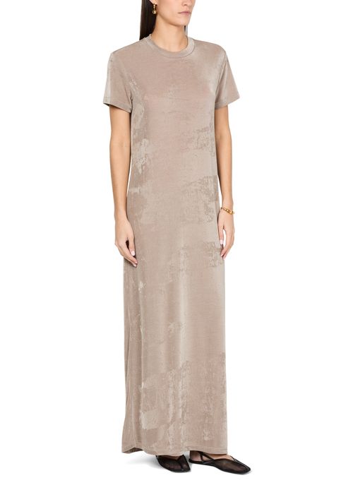 AMI PARIS Short-sleeved long dress