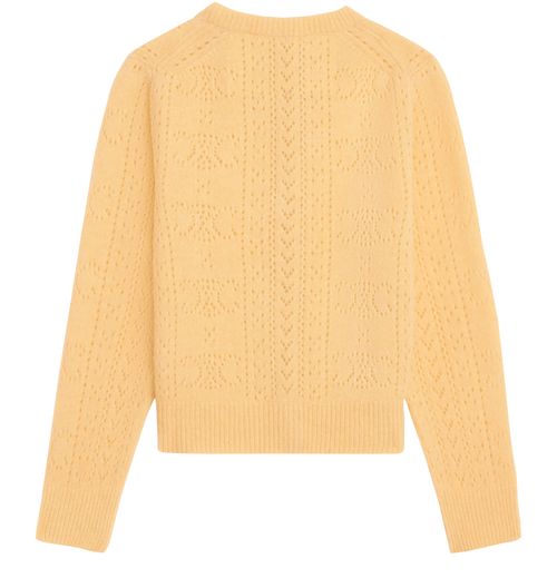 CELINE Strickjacke mit pointelle-maschen aus Shetland-wolle