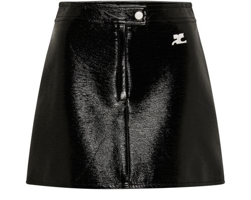 COURREGES Mini-jupe en vinyle Réédition