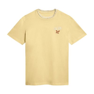 Golden Goose Doris Whipstitch-trim T-shirt In White