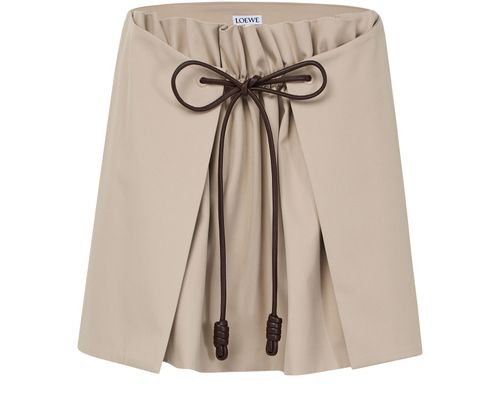 LOEWE Mini jupe en coton et soie