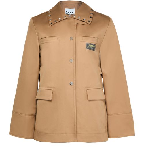 GANNI Veste en coton doublé