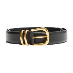 ベルト THE ROW Vintage leather belt The Row Vintage Belt in Black ANG | FWRD