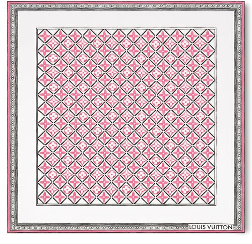 LOUIS VUITTON Monogram Flower Tile Square 90