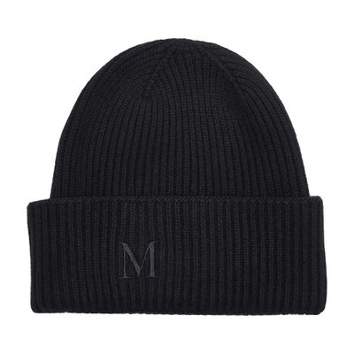 Max Mara Mm Retina Beanie In Black