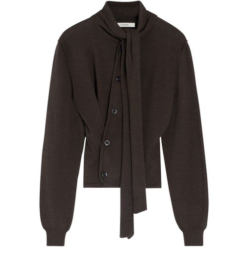 LEMAIRE Cardigan twisted avec écharpe