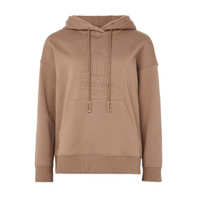 S Max Mara Hooded Sweatshirt In Beige