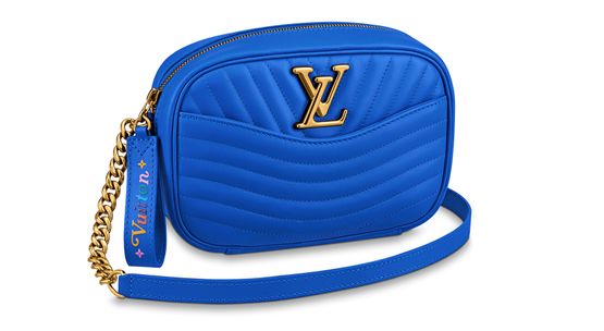 Louis Vuitton New Wave Quilted Leather Camera Bag in Baby Blue - ShopStyle