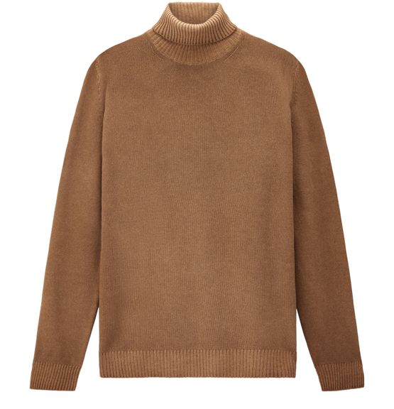 Men s Garment dyed Turtleneck Sweater WOOLRICH 24S