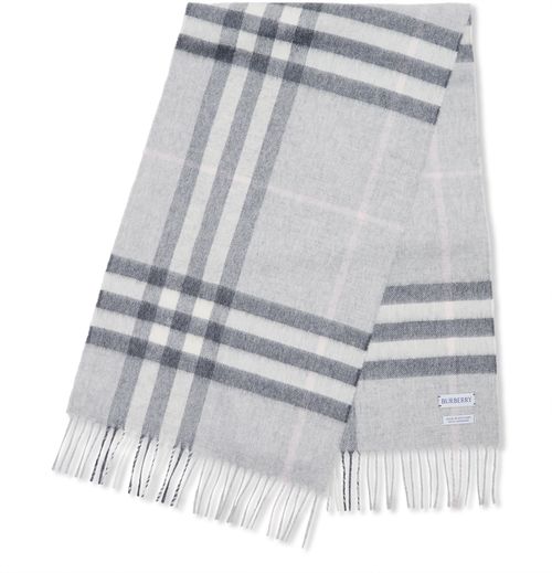 BURBERRY Check cashmere scarf