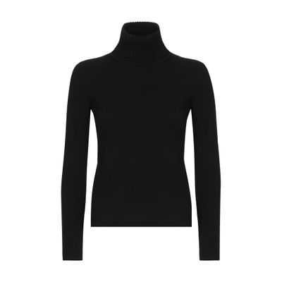 Dolce & Gabbana Cashmere Turtle-neck Sweater In Black
