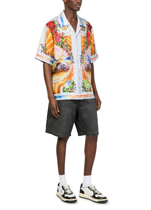 CASABLANCA Short sleeve cuban collar shirt