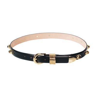 Dehanche Hollyhock Studded Belt In Black